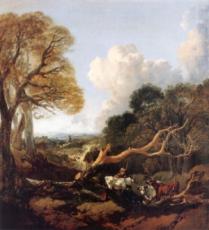 Thomas Gainsborough The Fallen Tree oil painting picture